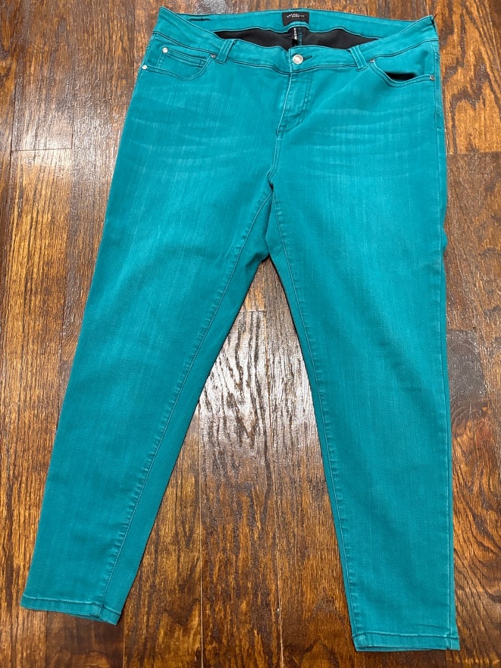 Celebrity Pink Teal Skinny Jeans